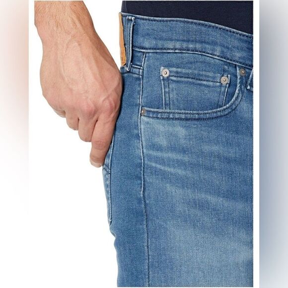 LEVI’S Mens 514 Begonia Tint Over Leg Stretch Flex Straight- Wash Blue 31W/30L - Picture 5 of 7